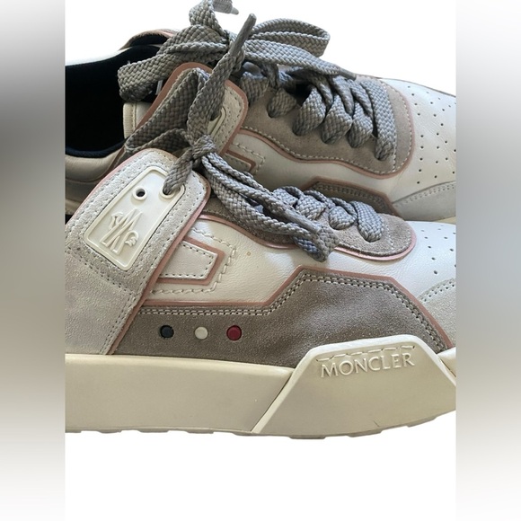 Moncler Gray and White Casual Sneakers size 39 - Picture 14 of 16